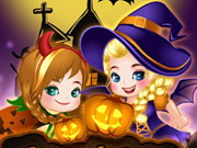 Câu chuyện Halloween của Elsa và Anna