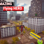 Erstaunlicher fliegender Held