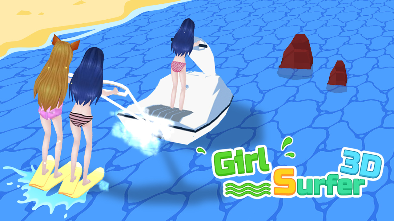 Hình ảnh Girl Surfer 3D