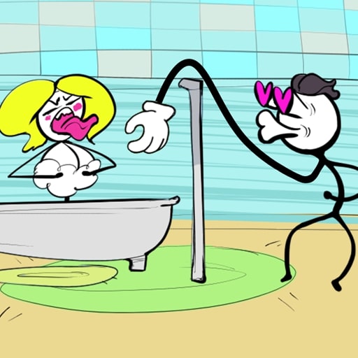 Stickman Troll- Ladrón Puzzle