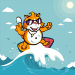 gato surfista