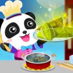 Chinesische Feiertage mit Baby-Panda