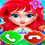 Baby-Prinzessin-Meerjungfrau-Telefon