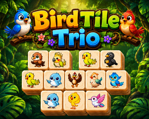 Bird Tile Trio