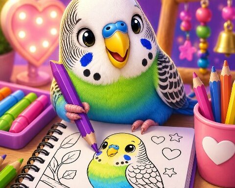 BTS Budgie Coloring Book