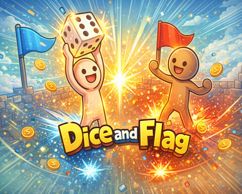 Dice and Flag