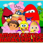 Eier berühmter Zeichentrickfiguren