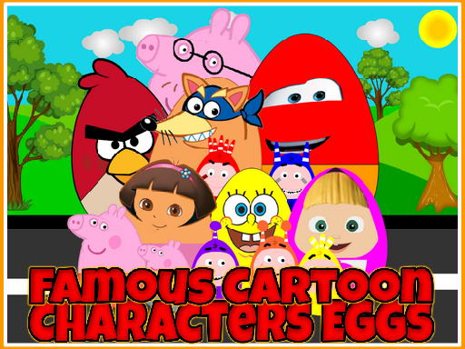 Famous Cartoon Characters Eggs - Y8 Games