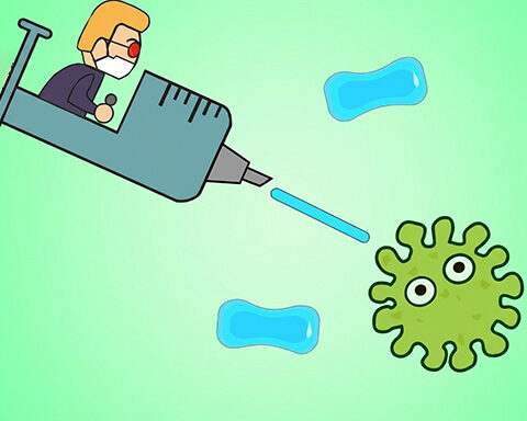 Flying Injection Virus Game