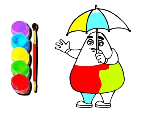 Grimasz kattintás és festés