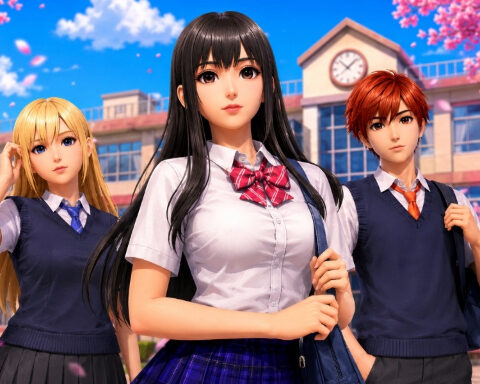 High School Girls Classroom Life