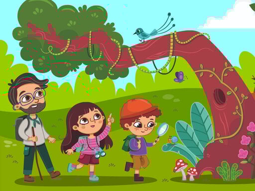 Versteckte Objekte im Dschungel