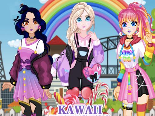 Kawaii-Prinzessin im Comic
