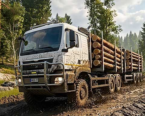 Mud Truck Driving