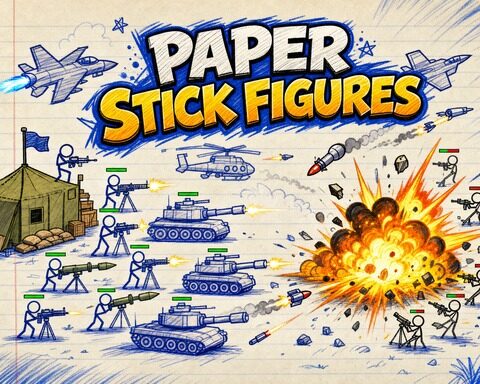 Paper Stick Figures