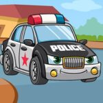 Polizeiautos-Puzzle