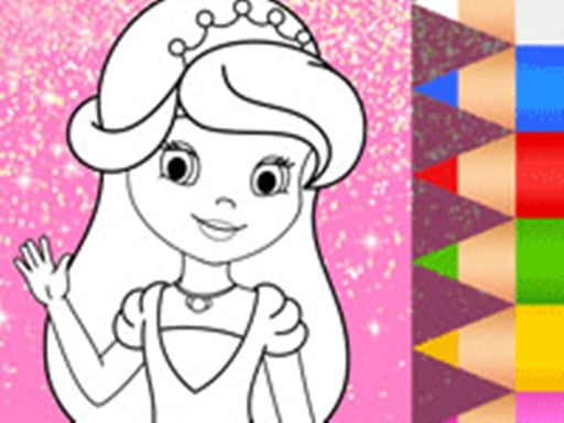 Princess Coloring Glitter – Art Game