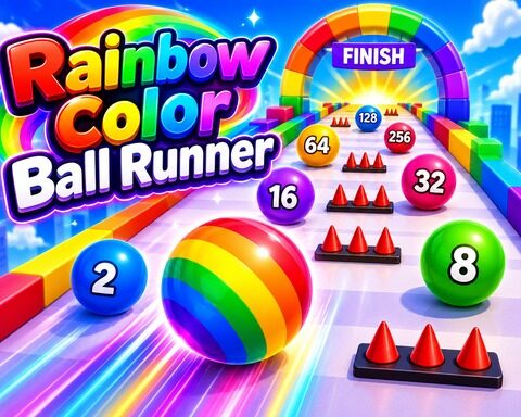 Rainbow Color Ball Runner