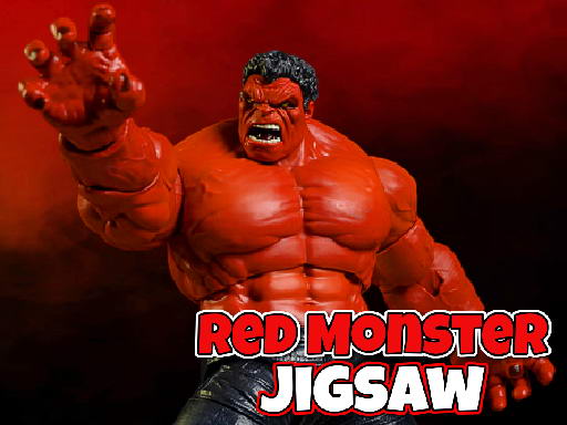 Jigsaw Monster Merah