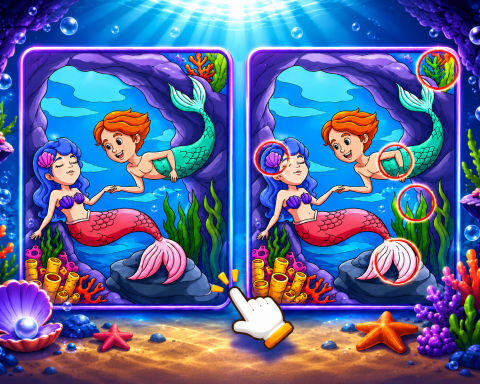 Spot The Difference Mystic Mermaids