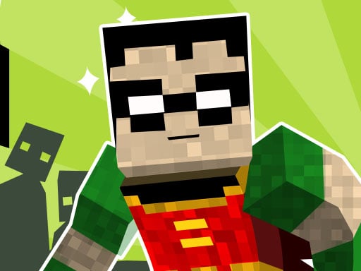 teen titans ไป minecraft นักวิ่งวัยรุ่น 3d