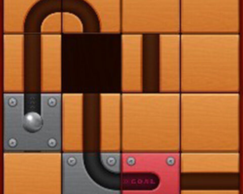 Unroll Ball Slide Puzzle
