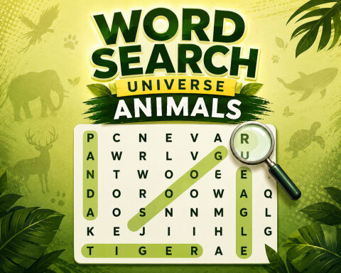 Word Search Universe Animals