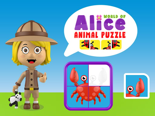 World of Alice Animals Puzzle - Y8 Games