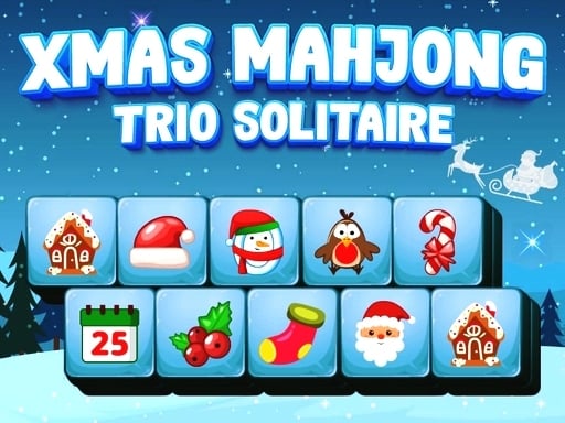 Solitario Trío Mahjong Navideño