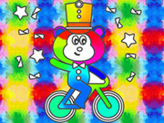 Kifestőkönyv: Monkey Rides Unicycle