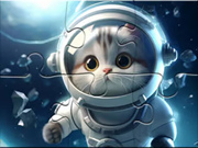 Puzzle: Astronautenkatze